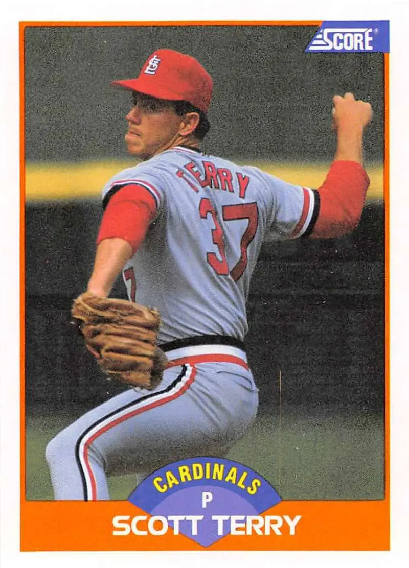 1989 Score #397 Scott Terry NM-MT St. Louis Cardinals Baseball Card - Baseball Card Single