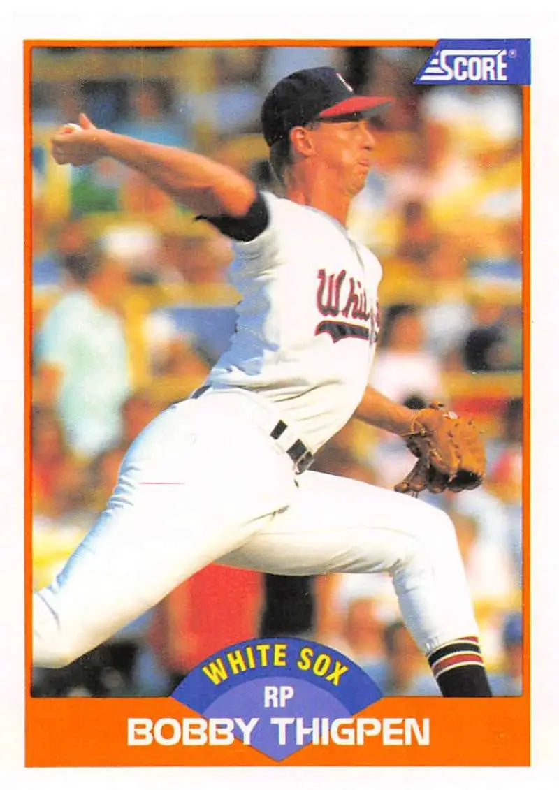 1989 Score #399 Bobby Thigpen NM-MT Chicago White Sox Baseball Card - Baseball Card Single