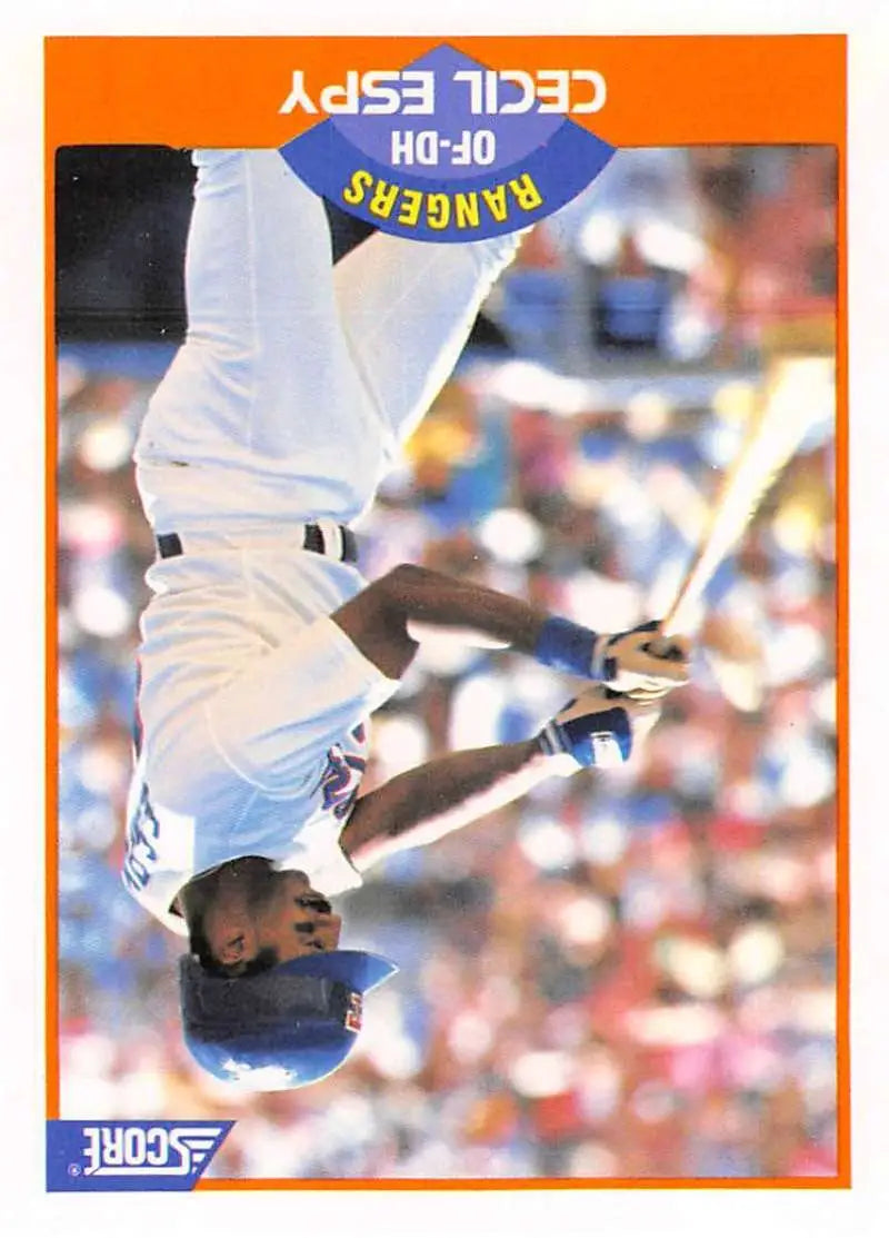 1989 Score #401 Cecil Espy NM-MT Texas Rangers Baseball Card - Baseball Card Single