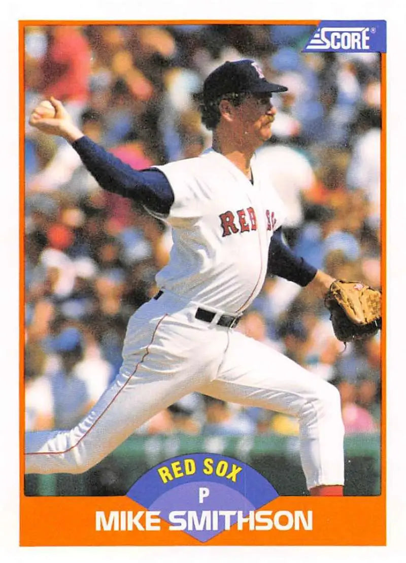 1989 Score #403 Mike Smithson NM-MT Boston Red Sox Baseball Card - Baseball Card Single
