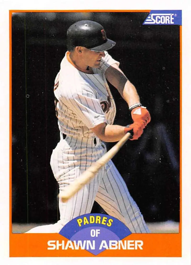 1989 Score #411 Shawn Abner NM-MT San Diego Padres Baseball Card - Baseball Card Single