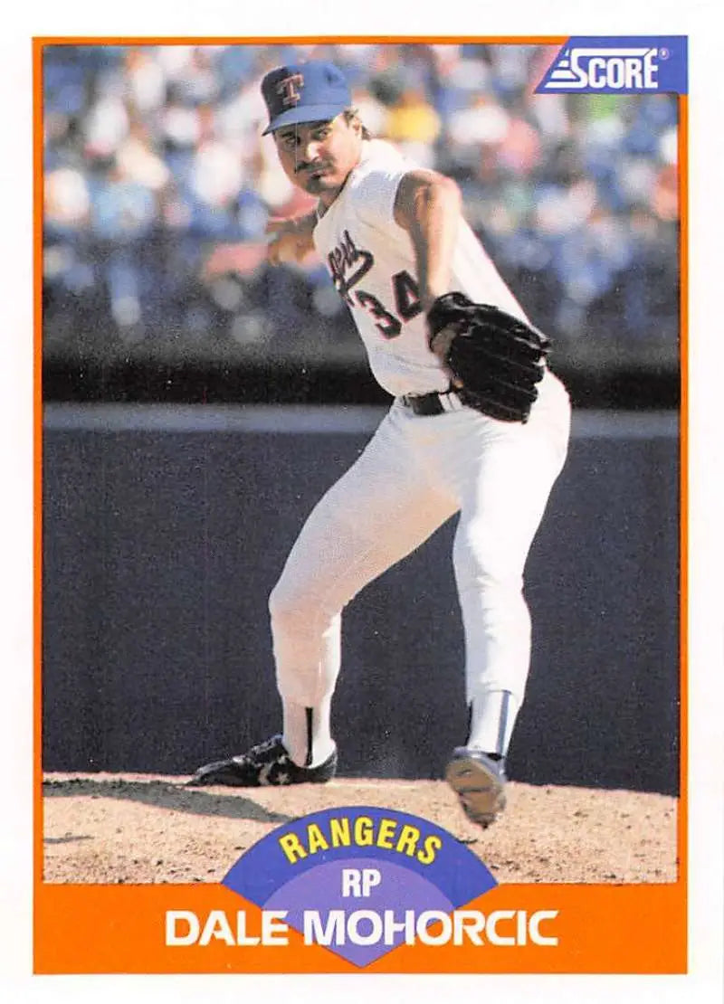 1989 Score #420 Dale Mohorcic NM-MT Texas Rangers Baseball Card - Baseball Card Single