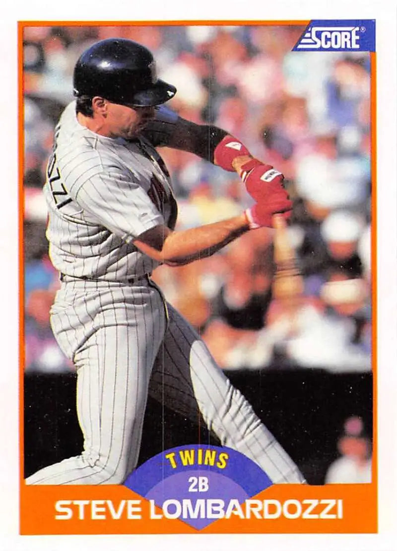 1989 Score #421 Steve Lombardozzi NM-MT Minnesota Twins Baseball Card - Baseball Card Single