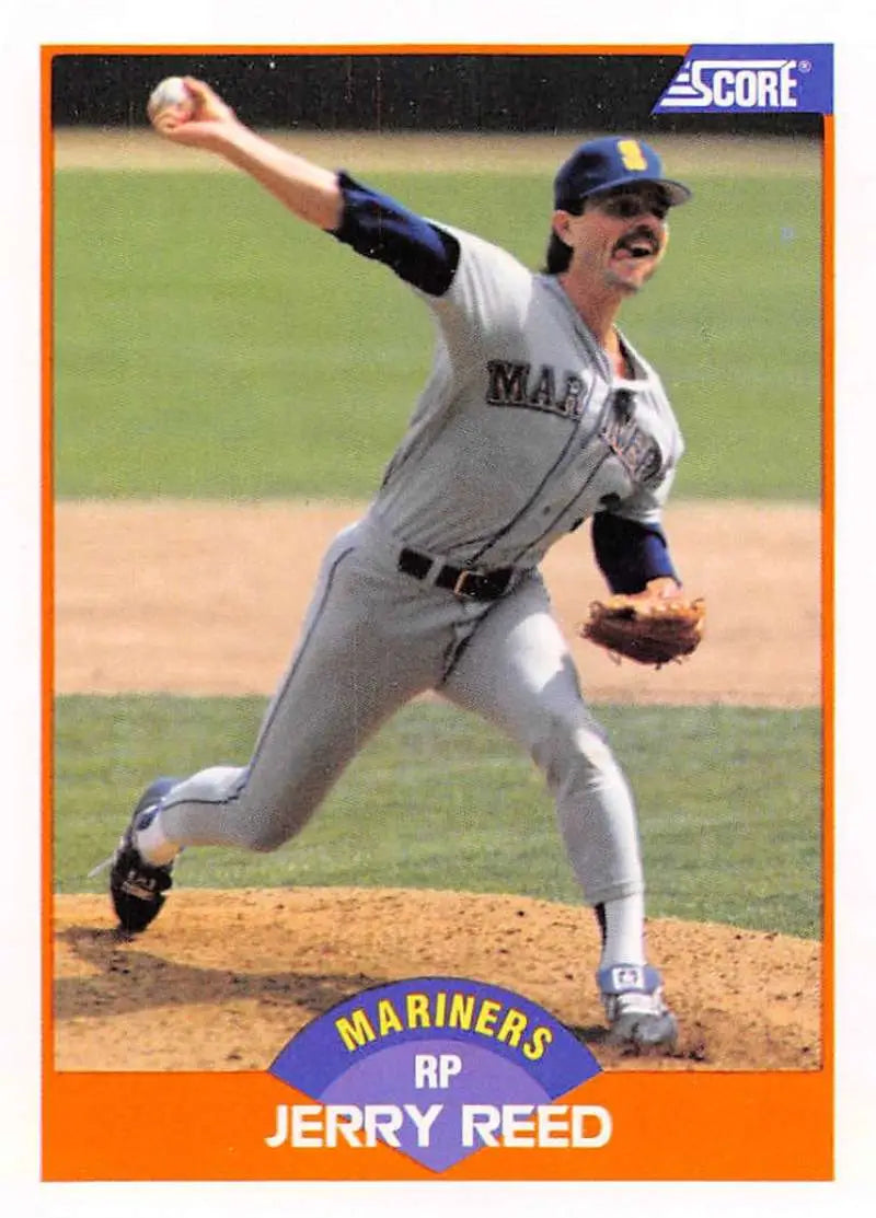 1989 Score #427 Jerry Reed NM-MT Seattle Mariners Baseball Card - Baseball Card Single