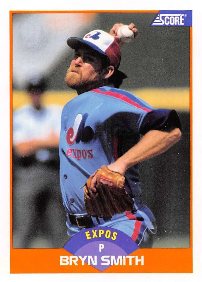 1989 Score #428 Bryn Smith NM-MT Montreal Expos Baseball Card - Baseball Card Single