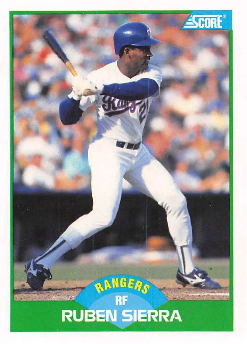 1989 Score #43 Ruben Sierra NM-MT Texas Rangers Baseball Card - Baseball Card Single