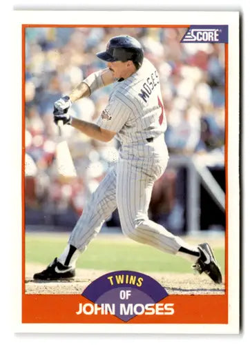 1989 Score #432 John Moses EX/NM Twins ID:66795 - Baseball Card Single