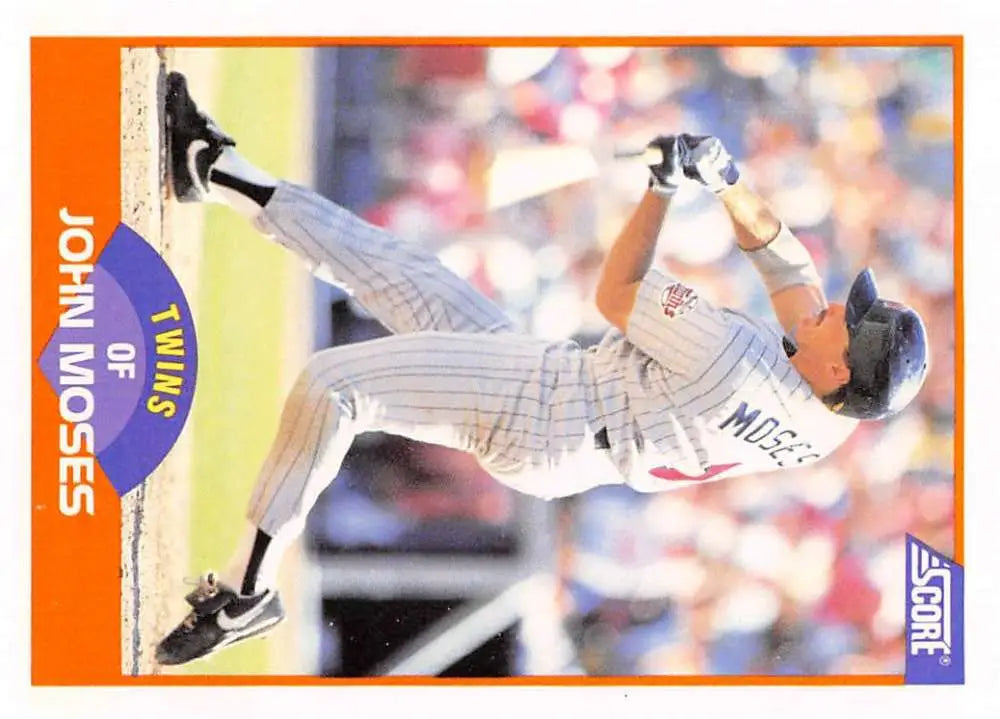 1989 Score #432 John Moses NM-MT Minnesota Twins Baseball Card - Baseball Card Single