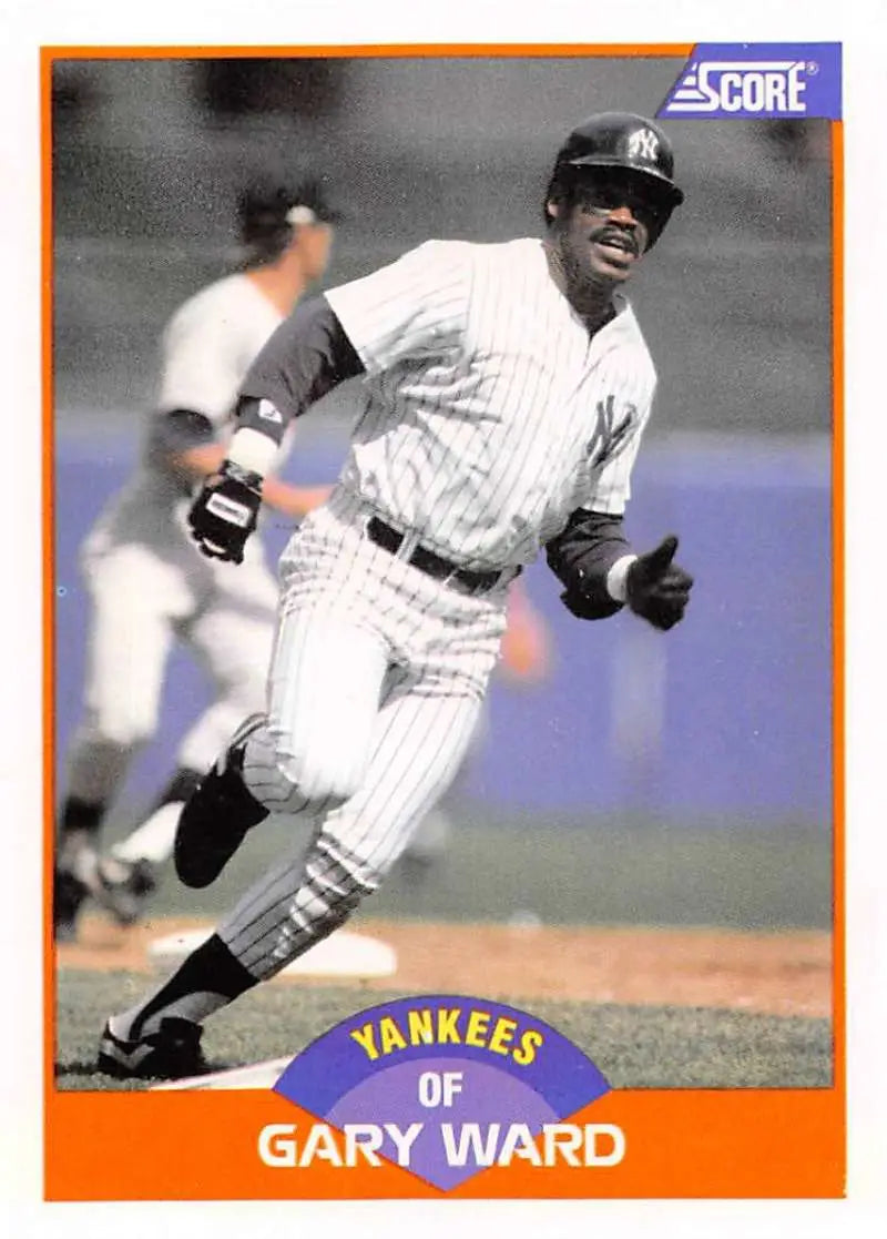 1989 Score #435 Gary Ward NM-MT New York Yankees Baseball Card - Baseball Card Single