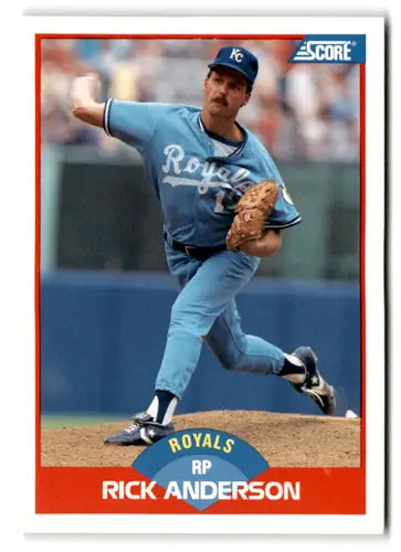 1989 Score #441 Rick Anderson EX/NM Royals ID:66782 - Baseball Card Single