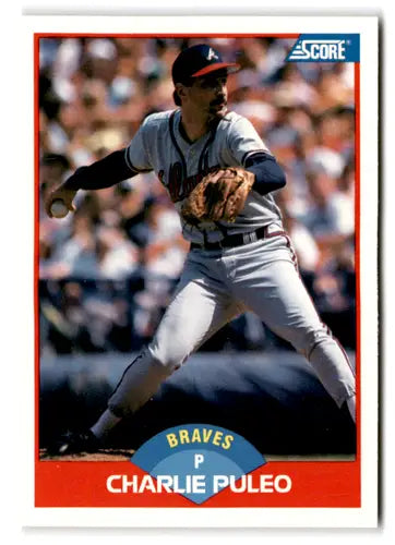 1989 Score #448 Charlie Puleo EX/NM Braves ID:66765