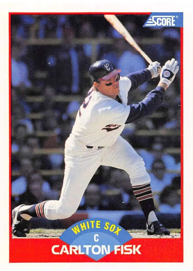 1989 Score #449 Carlton Fisk NM-MT Chicago White Sox Baseball Card - Baseball Card Single