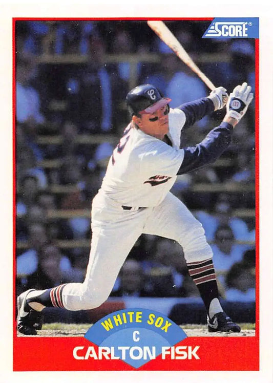 1989 Score #449 Carlton Fisk NM-MT Chicago White Sox Baseball Card - Baseball Card Single