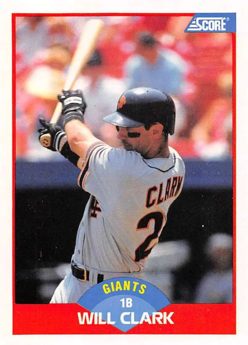 1989 Score #450 Will Clark NM-MT San Francisco Giants Baseball Card - Baseball Card Single