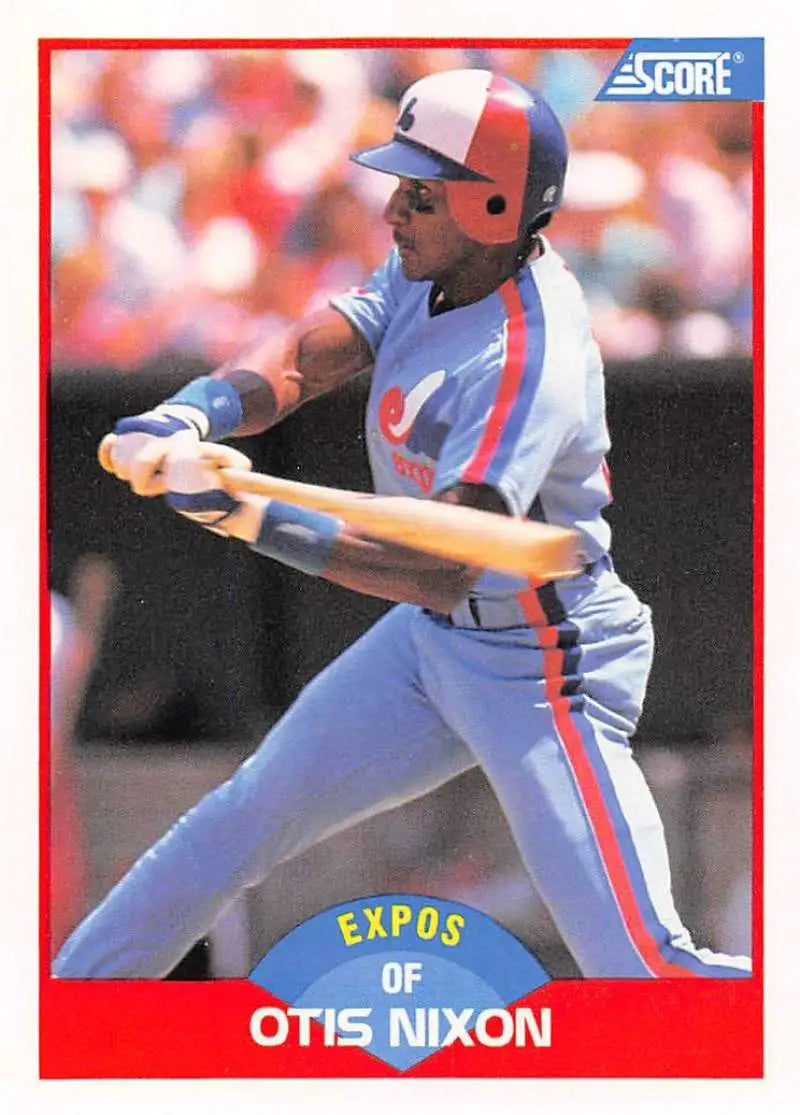 1989 Score #451 Otis Nixon NM-MT Montreal Expos Baseball Card - Baseball Card Single
