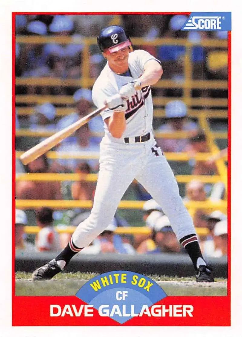 1989 Score #455 Dave Gallagher NM-MT RC Rookie Chicago White Sox Baseball Card - Baseball Card Single