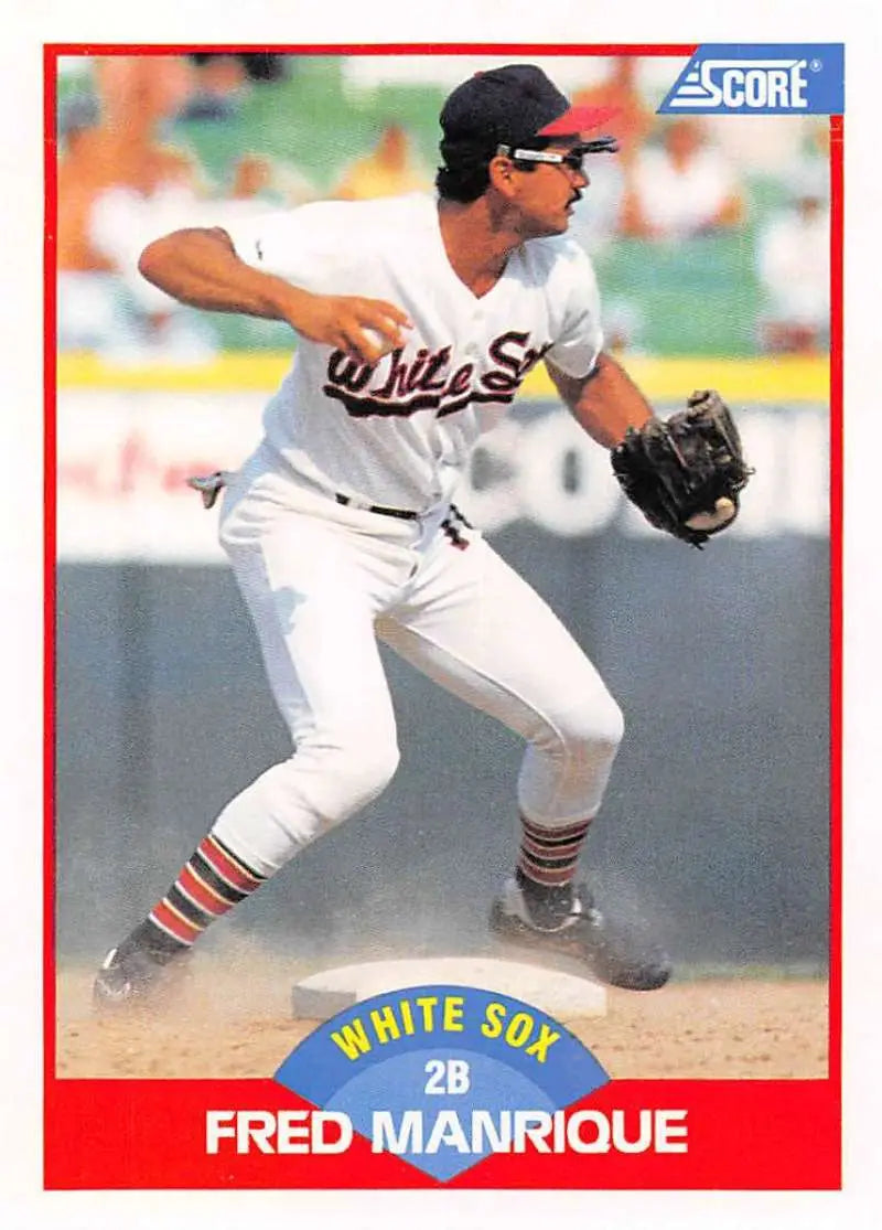 1989 Score #457 Fred Manrique NM-MT Chicago White Sox Baseball Card - Baseball Card Single