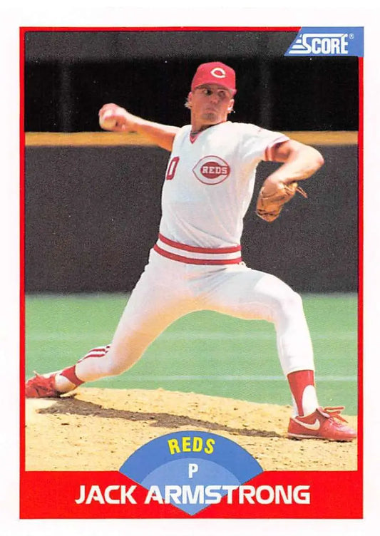 1989 Score #462 Jack Armstrong NM-MT RC Rookie Cincinnati Reds Baseball Card - Baseball Card Single