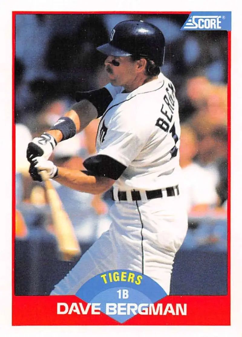 1989 Score #469 Dave Bergman NM-MT Detroit Tigers Baseball Card - Baseball Card Single