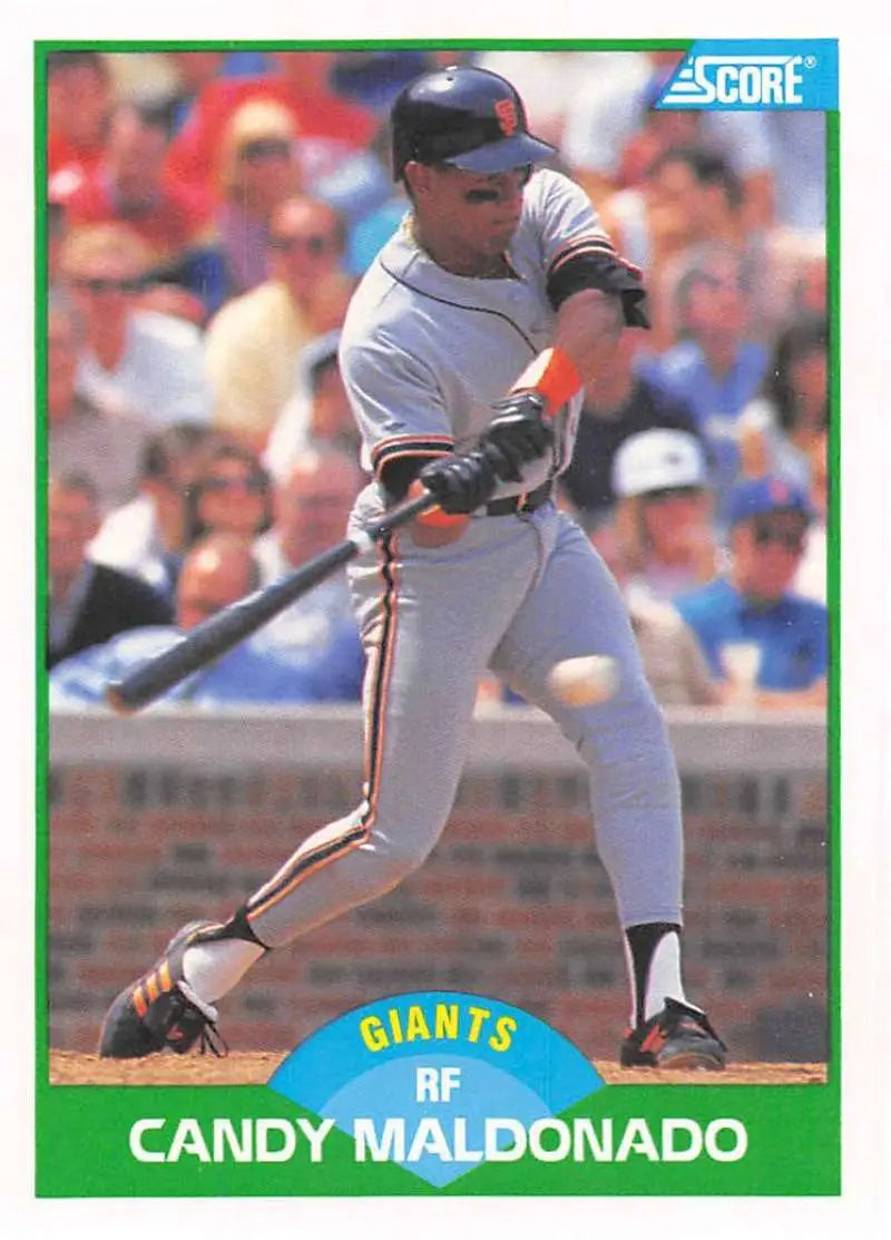 1989 Score #47 Candy Maldonado NM-MT San Francisco Giants Baseball Card - Baseball Card Single