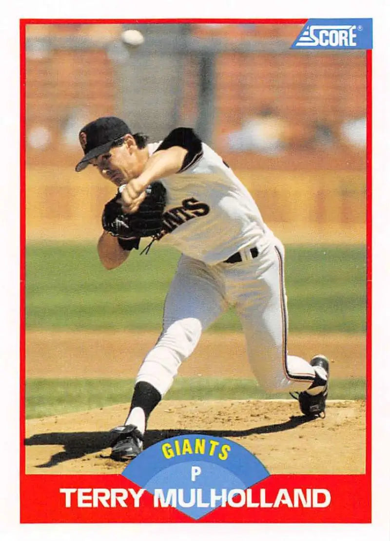1989 Score #474 Terry Mulholland NM-MT San Francisco Giants Baseball Card - Baseball Card Single