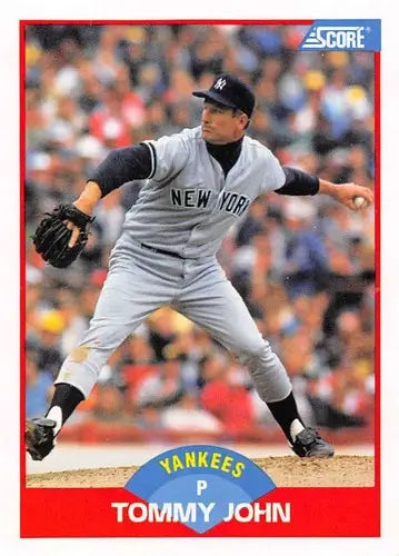 1989 Score #477 Tommy John NM-MT Yankees ID:11915 - Baseball Card Single