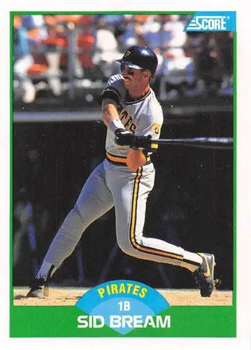 1989 Score #48 Sid Bream NM-MT Pirates ID:80220 - Baseball Card Single