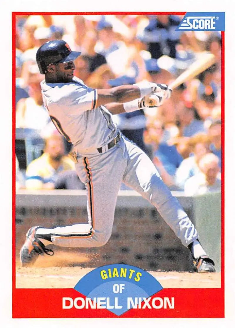 1989 Score #481 Donell Nixon NM-MT San Francisco Giants Baseball Card - Baseball Card Single