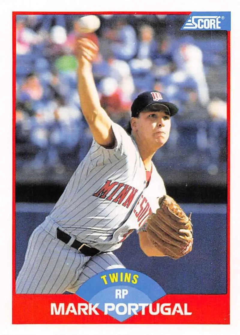 1989 Score #482 Mark Portugal NM-MT Minnesota Twins Baseball Card - Baseball Card Single