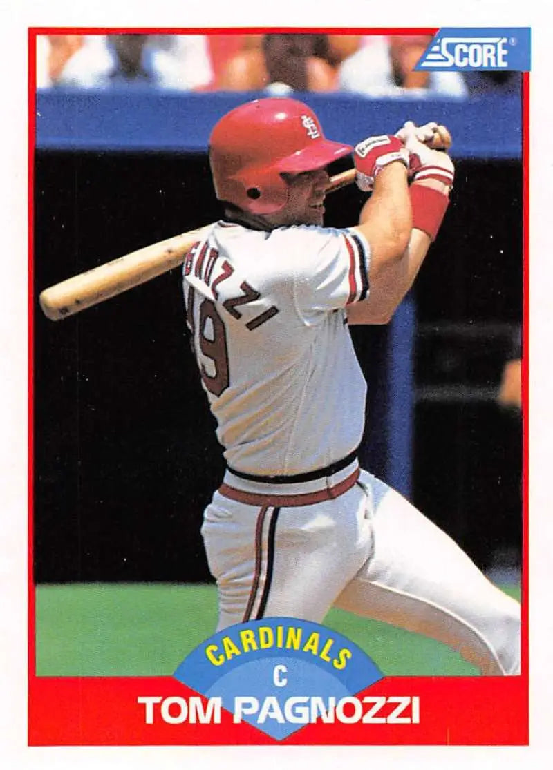 1989 Score #483 Tom Pagnozzi NM-MT St. Louis Cardinals Baseball Card - Baseball Card Single