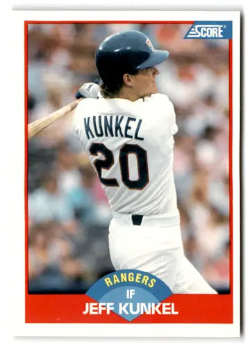 1989 Score #484 Jeff Kunkel EX/NM Rangers ID:66792