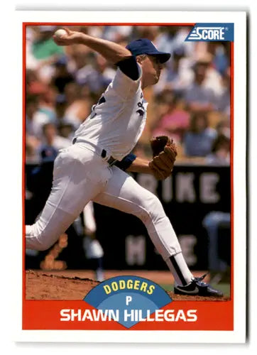 1989 Score #488 Shawn Hillegas EX/NM Dodgers ID:66794