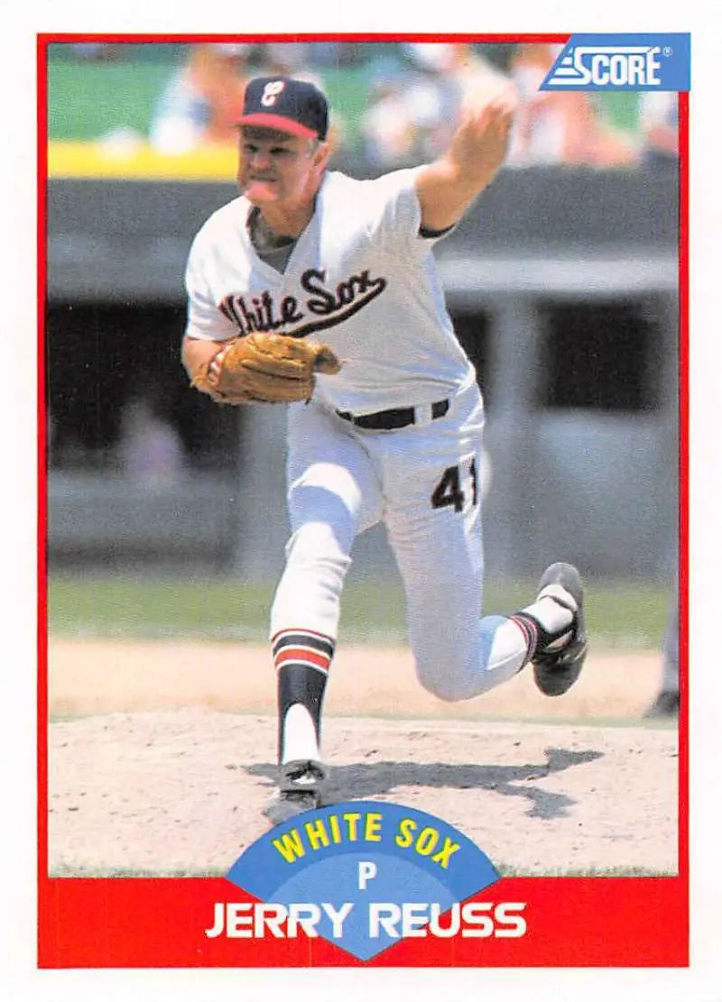 1989 Score #489 Jerry Reuss NM-MT Chicago White Sox Baseball Card - Baseball Card Single