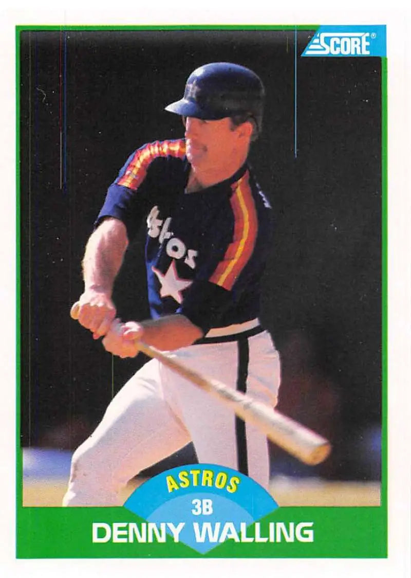 1989 Score #49 Denny Walling NM-MT Houston Astros Baseball Card - Baseball Card Single
