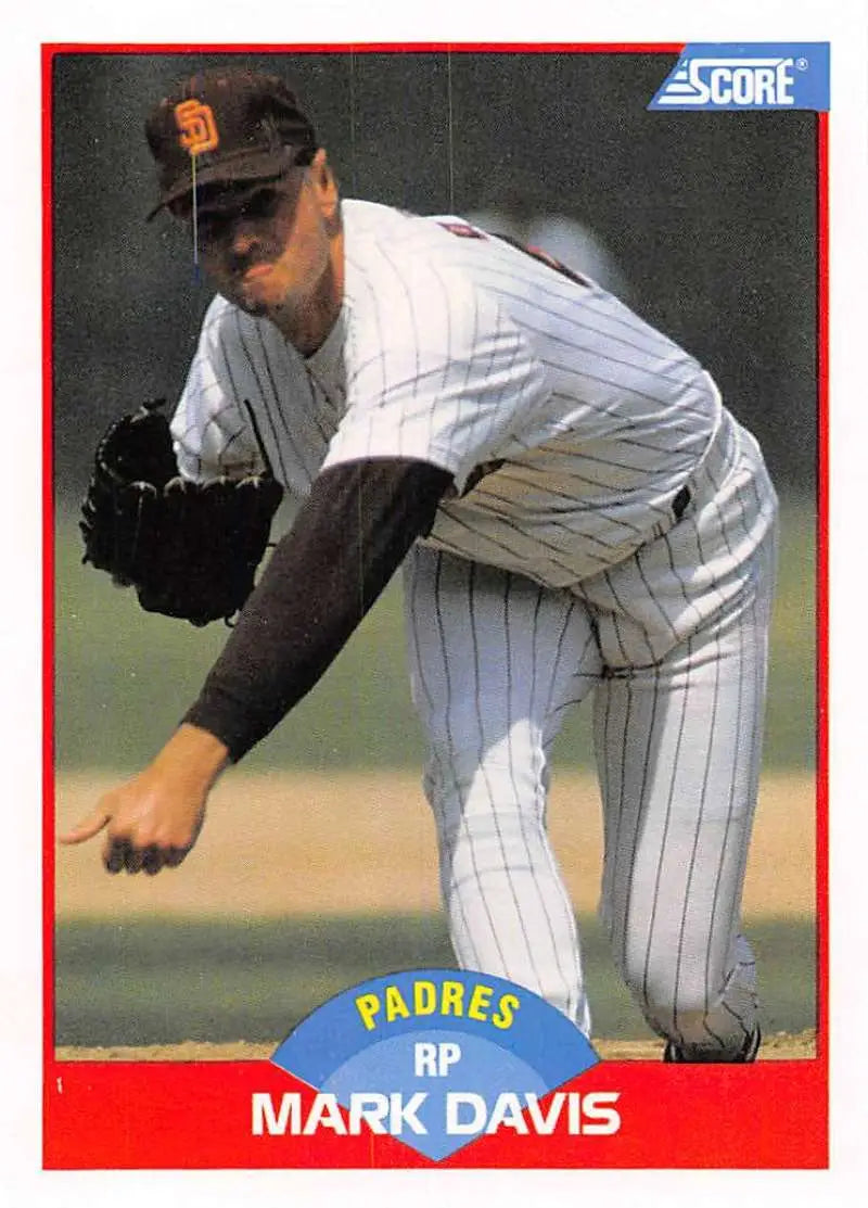 1989 Score #490 Mark Davis NM-MT San Diego Padres Baseball Card - Baseball Card Single