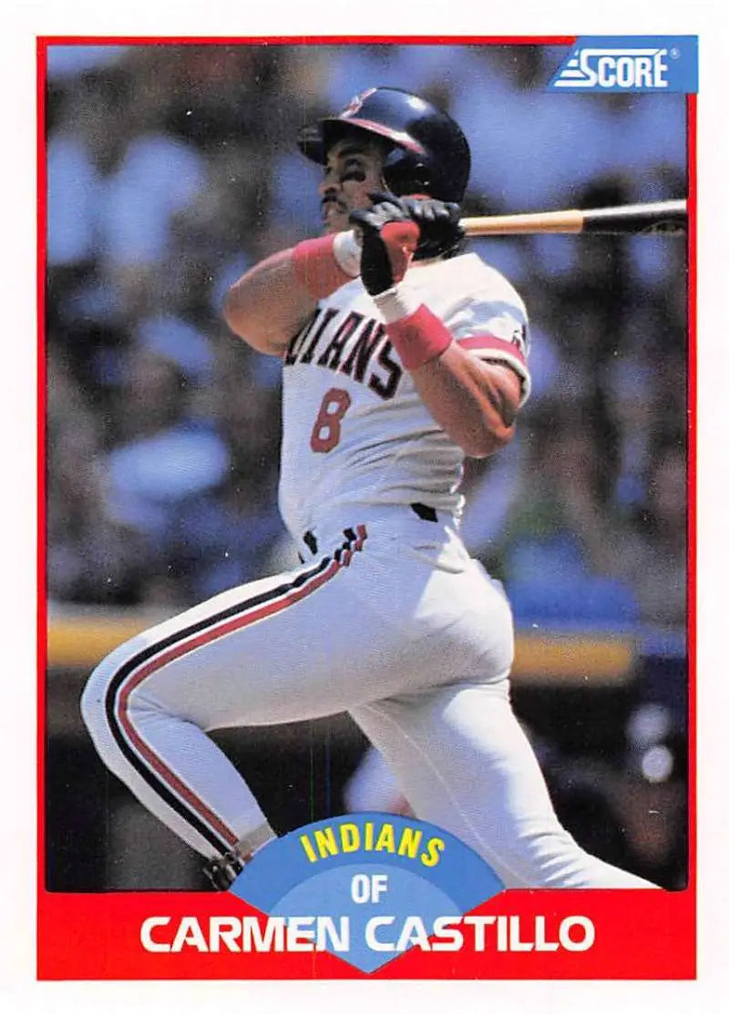 1989 Score #497 Carmen Castillo NM-MT Cleveland Indians Baseball Card - Baseball Card Single
