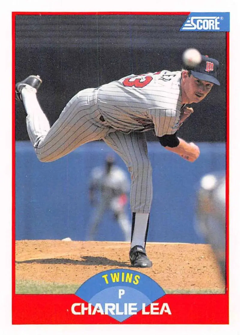1989 Score #501 Charlie Lea NM-MT Minnesota Twins Baseball Card - Baseball Card Single