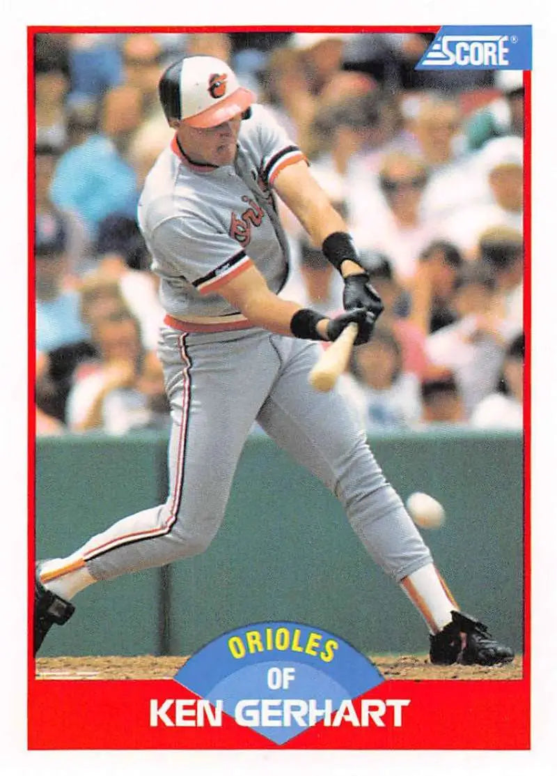 1989 Score #506 Ken Gerhart NM-MT Baltimore Orioles Baseball Card - Baseball Card Single