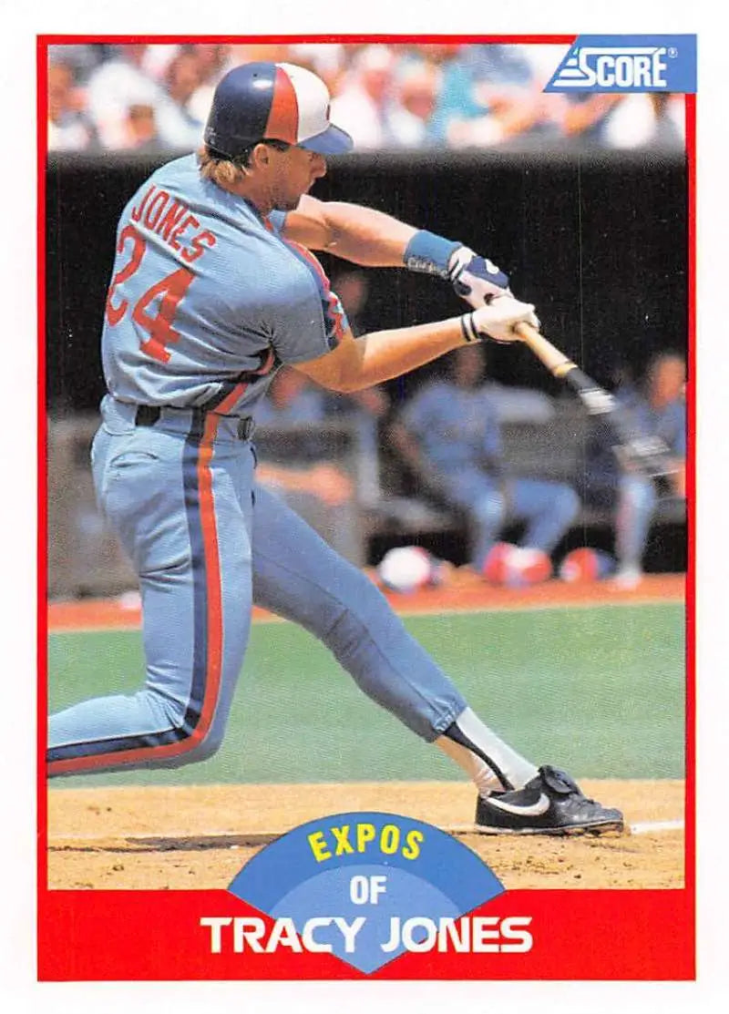 1989 Score #510 Tracy Jones NM-MT Montreal Expos Baseball Card - Baseball Card Single