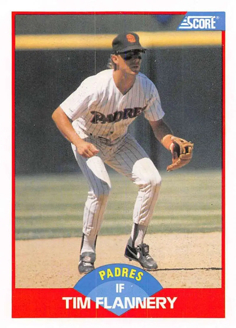 1989 Score #513 Tim Flannery NM-MT San Diego Padres Baseball Card - Baseball Card Single