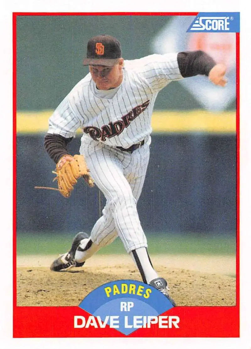 1989 Score #515 Dave Leiper NM-MT San Diego Padres Baseball Card - Baseball Card Single