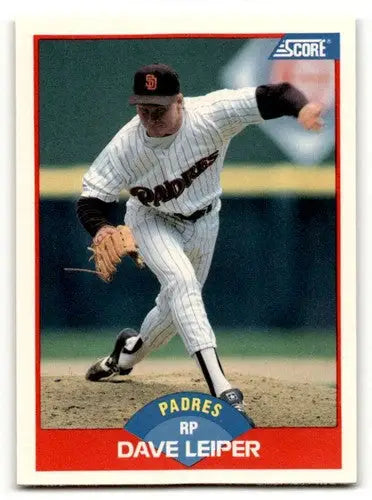 Original gloss 1989 Score Dave Leiper San Diego Padres baseball card image
