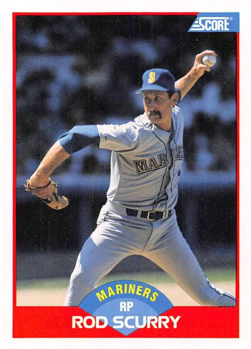 1989 Score #516 Rod Scurry NM-MT Seattle Mariners Baseball Card - Baseball Card Single