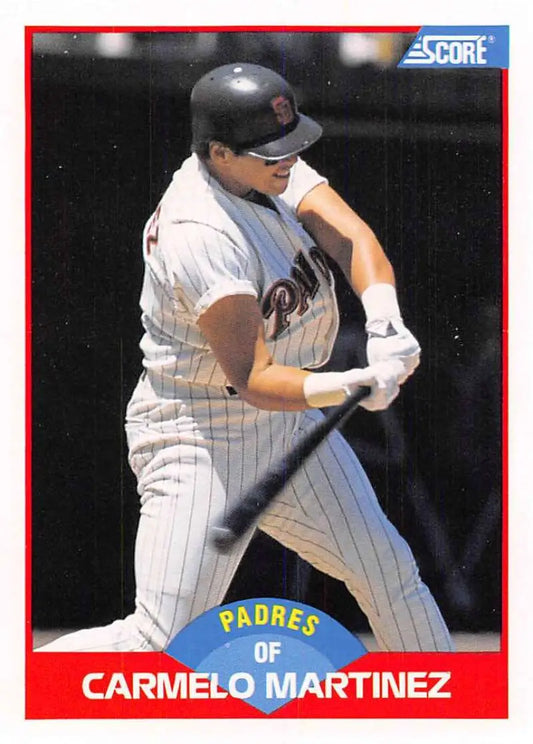 1989 Score #517 Carmelo Martinez NM-MT San Diego Padres Baseball Card - Baseball Card Single