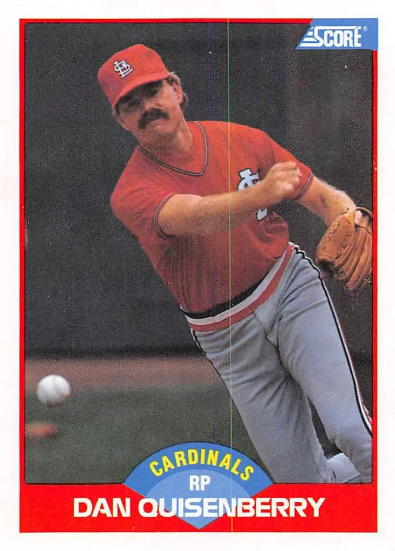 1989 Score #520 Dan Quisenberry NM-MT St. Louis Cardinals Baseball Card - Baseball Card Single