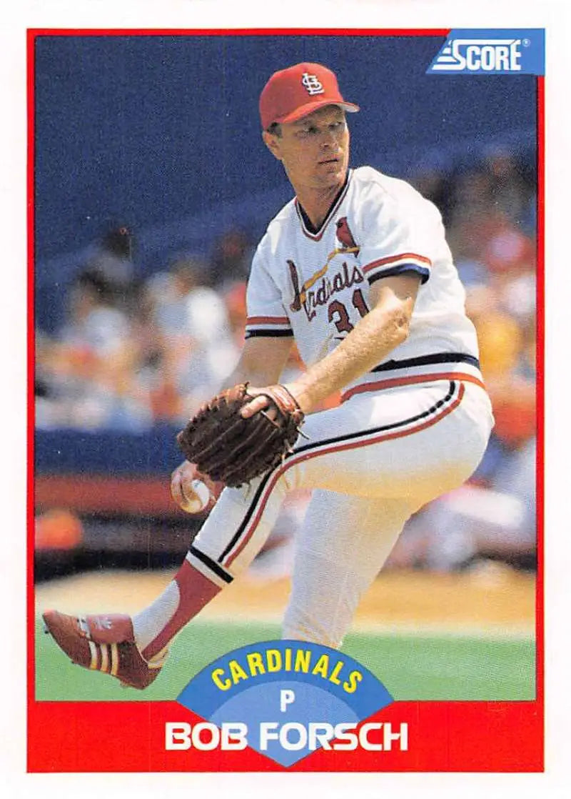 1989 Score #525 Bob Forsch NM-MT St. Louis Cardinals Baseball Card - Baseball Card Single
