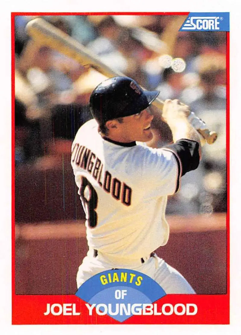 1989 Score #539 Joel Youngblood NM-MT San Francisco Giants Baseball Card - Baseball Card Single