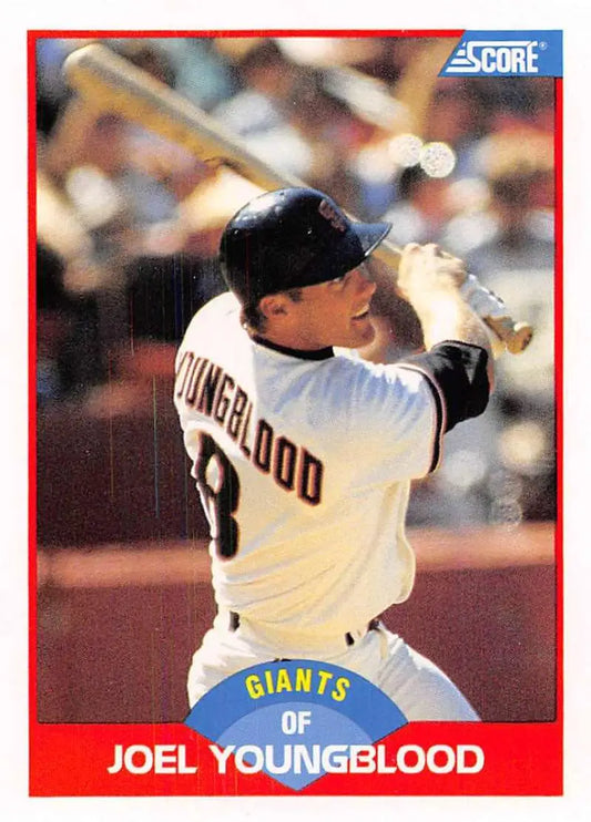 1989 Score #539 Joel Youngblood NM-MT San Francisco Giants Baseball Card - Baseball Card Single