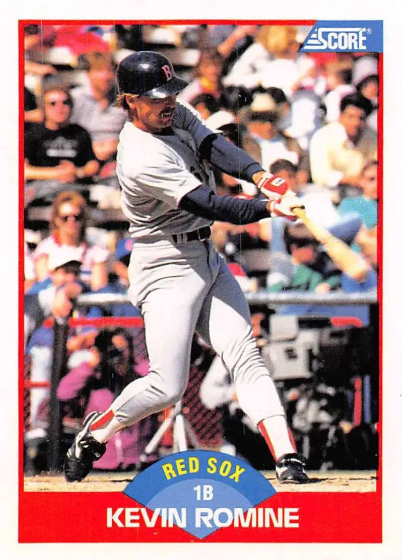 1989 Score #541 Kevin Romine NM-MT Boston Red Sox Baseball Card - Baseball Card Single