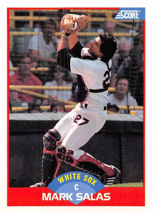 1989 Score #542 Mark Salas NM-MT Chicago White Sox Baseball Card - Baseball Card Single